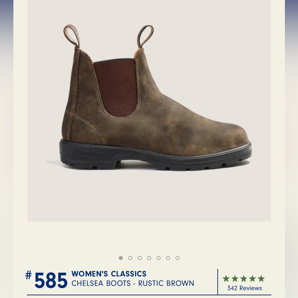 Blundstone 585 Rustic Brown Chelsea Boots